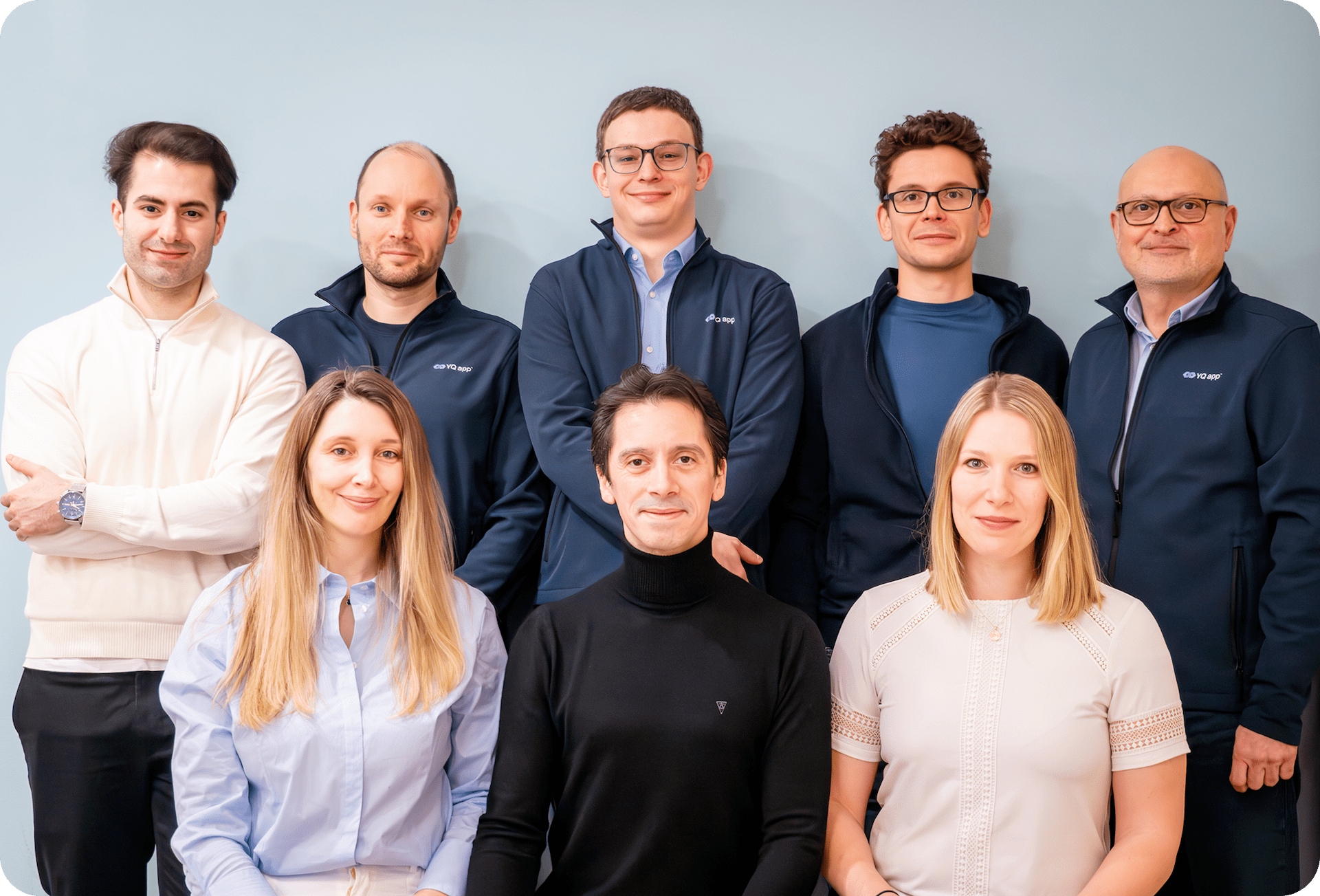 about us: teamphoto of yq app